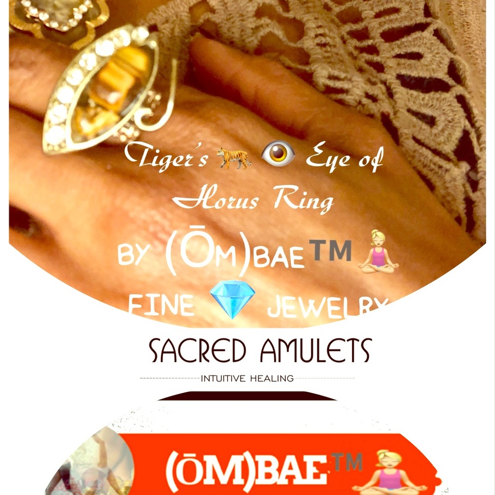 Tigers Eye Of Horus Ring by (Ōm)Bae™️ Fine Jewelry